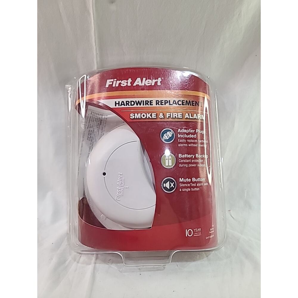 First Alert Hard-Wired Battery Back-up Smoke/Fire Alarm Detector SA9120BCN